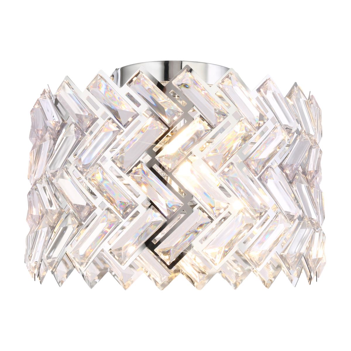 Eleanor Flush Ceiling Fitting - Silver