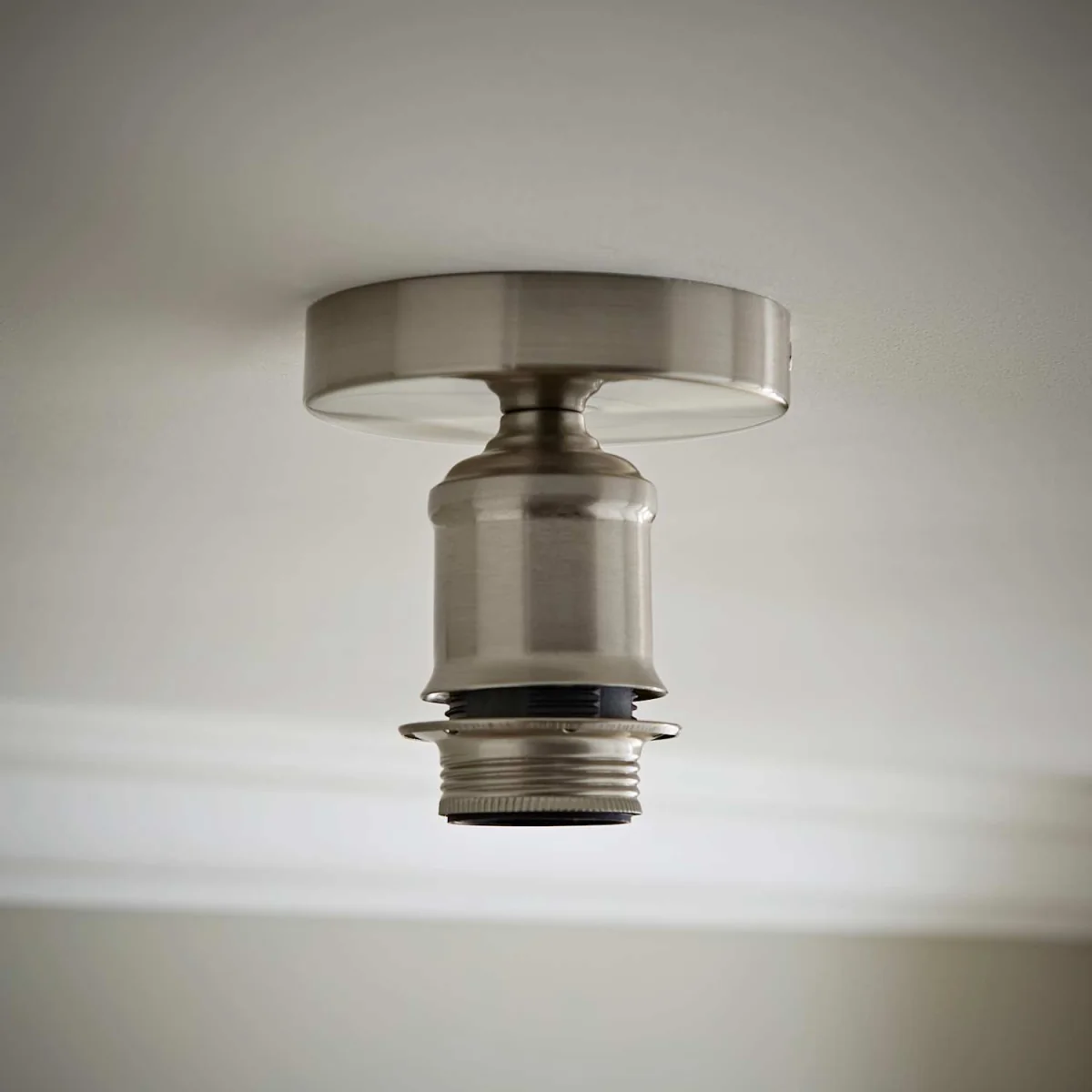 Shaw Flush Ceiling Light Fitting - Brushed Chrome – image 2