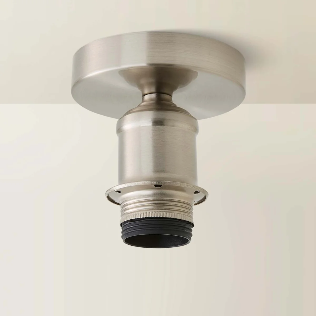 Shaw Flush Ceiling Light Fitting - Brushed Chrome – image 3