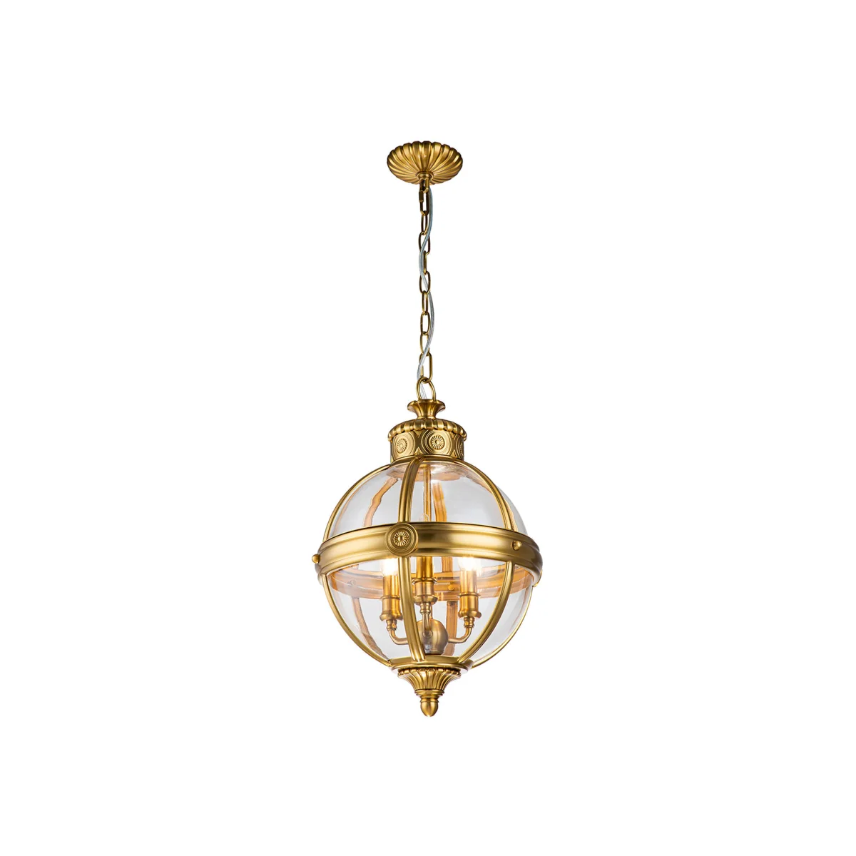 Elstead Lighting Feiss Pendant Light Brass E - Brass – image 1