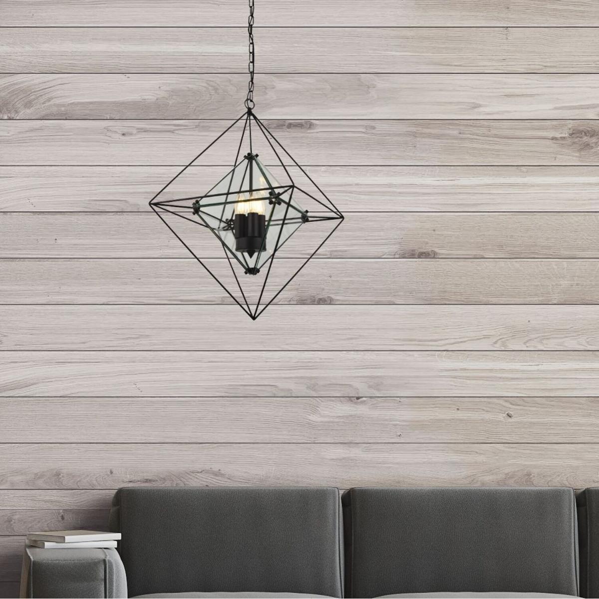 Cork Black 3Lt Pendant - Black – image 3