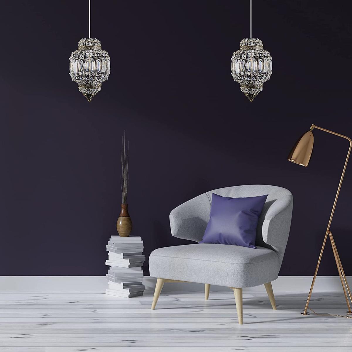 Moroccan Style K9 Crystal Light Shade - Brass & Clear – image 6