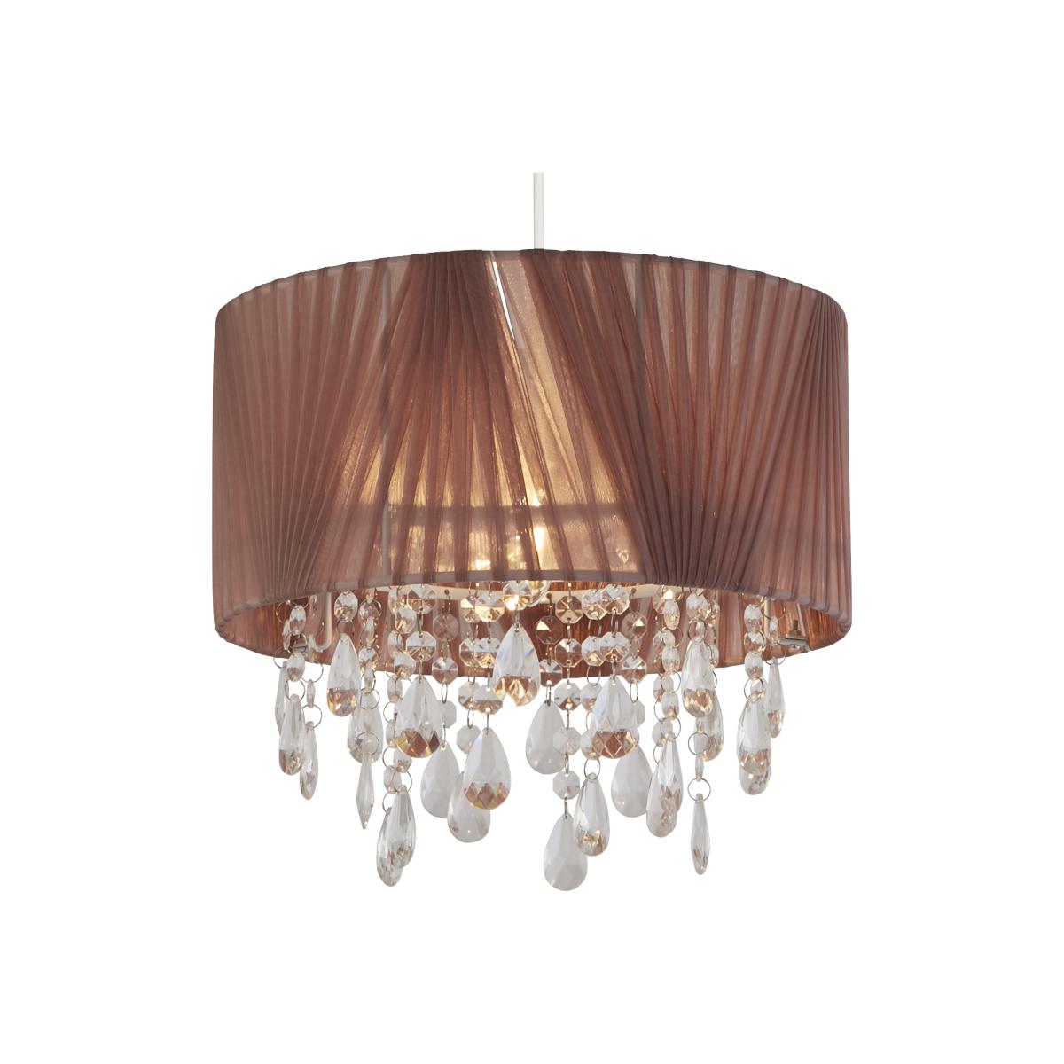 Blush Pink Venetian Ceiling Pendant - Pink
