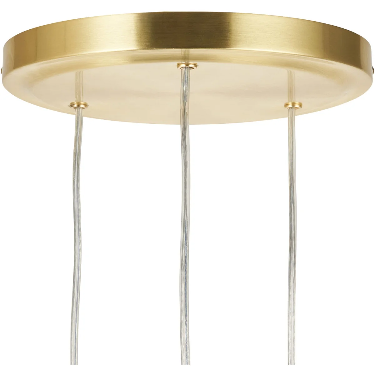 Pebble 3lt Ceiling Pendant Light - Satin Brass Plate And Smoked Glass – image 7
