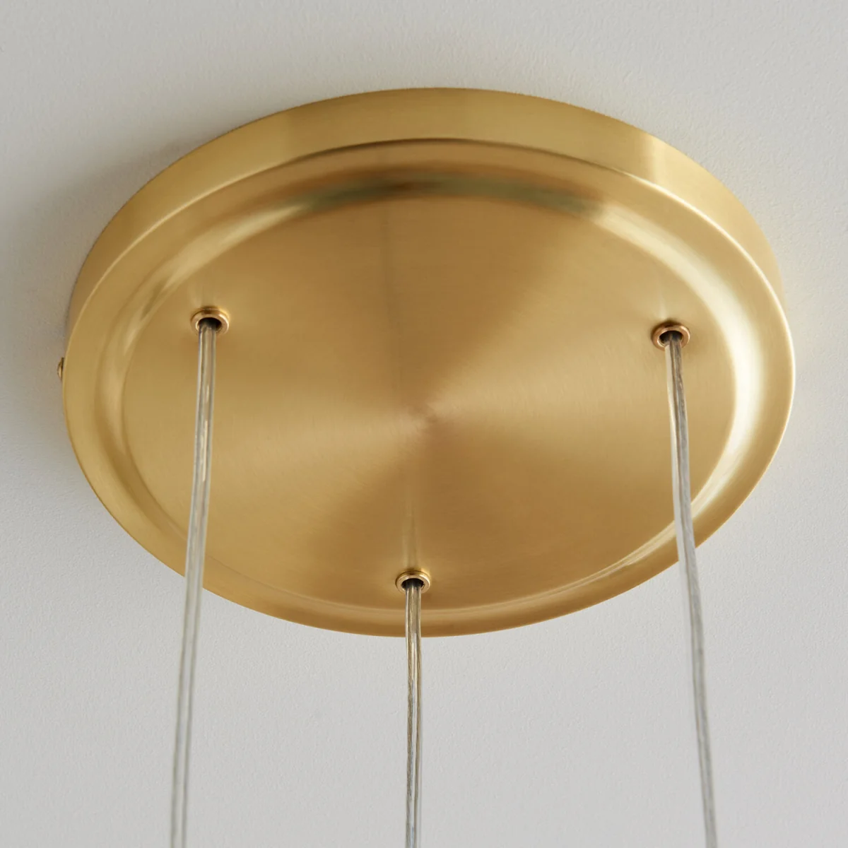 Pebble 3lt Ceiling Pendant Light - Satin Brass Plate And Smoked Glass – image 10