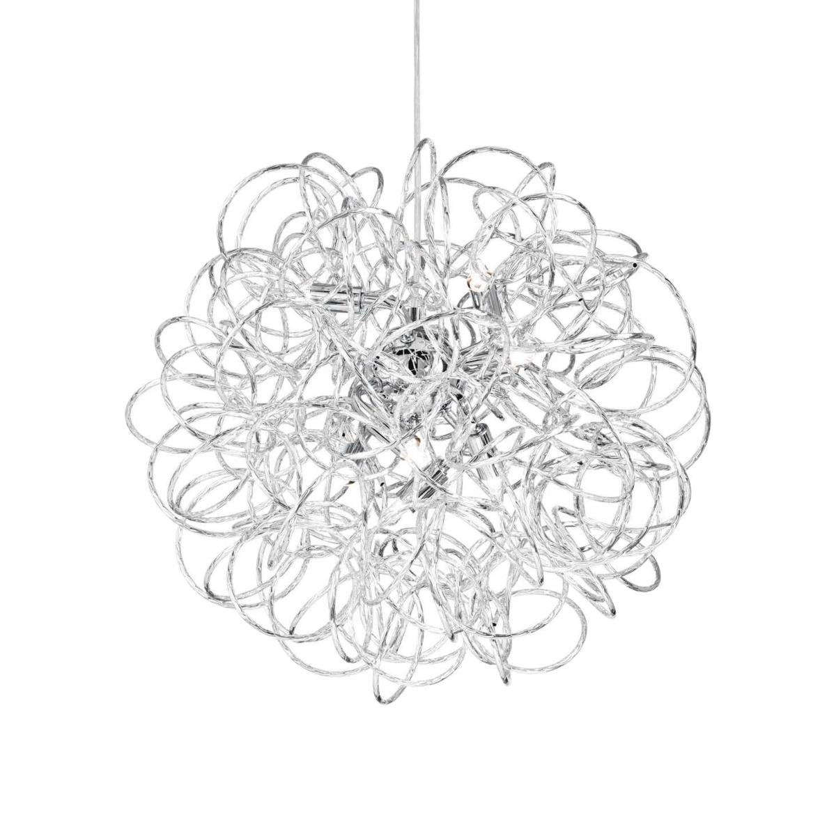 Dust 8 Light Ribbon Ceiling Pendant - Silver