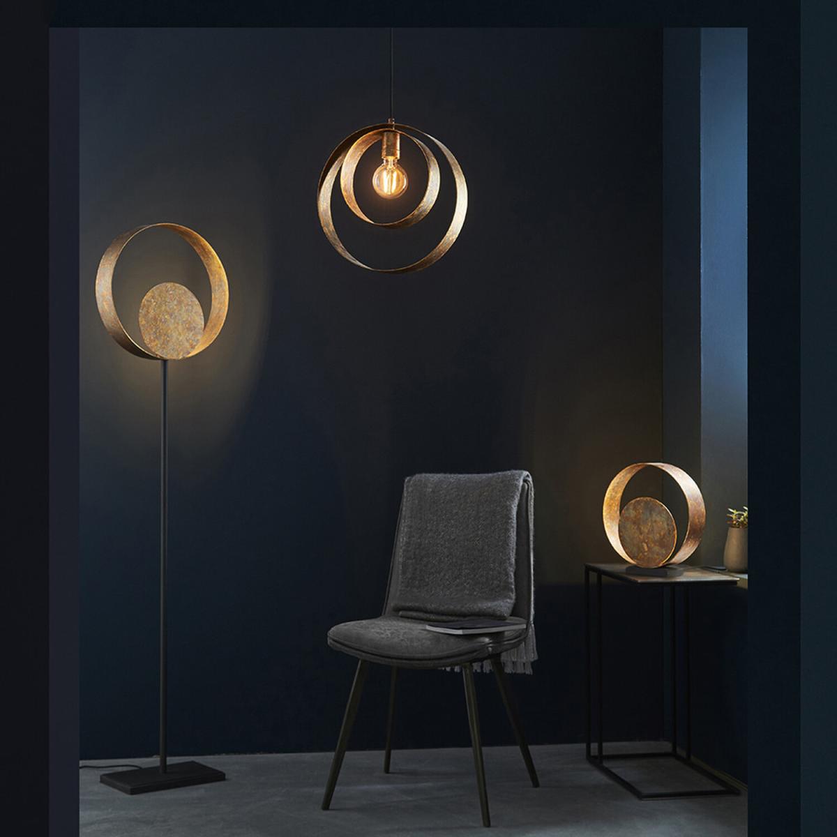 Messina Pendant Ceiling Light Gold Patina Finish Dark Bronze Paint - Gold Patina Finish & Dark Bronze Paint – image 2