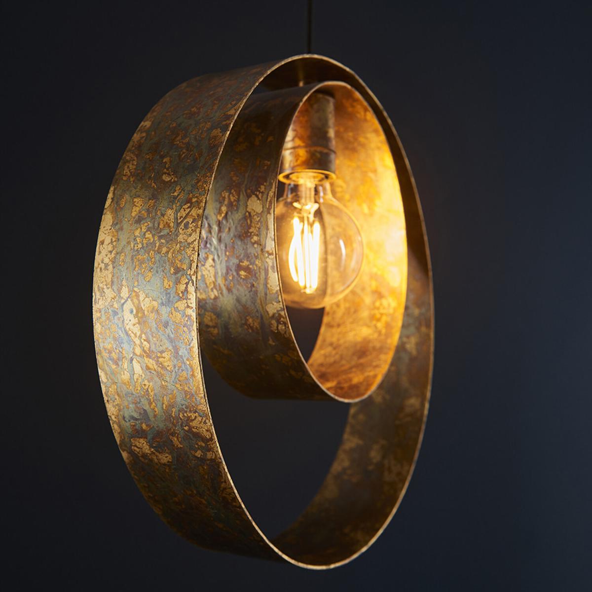 Messina Pendant Ceiling Light Gold Patina Finish Dark Bronze Paint - Gold Patina Finish & Dark Bronze Paint – image 3