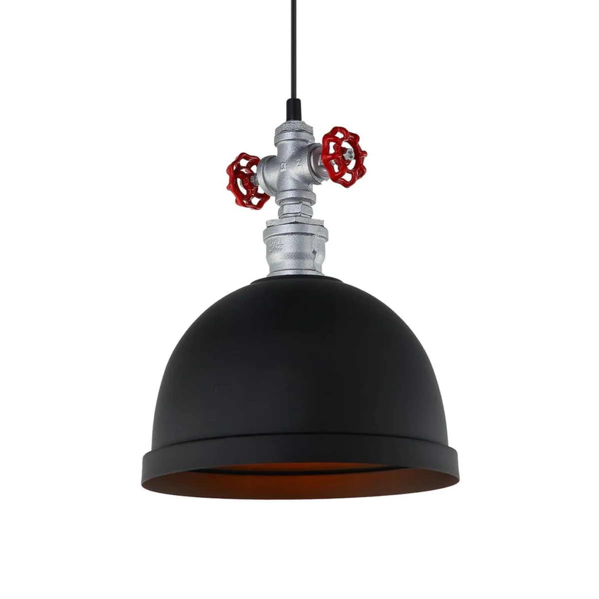 Italux Lighting Industrial Pendant Light Black X - Black – image 1