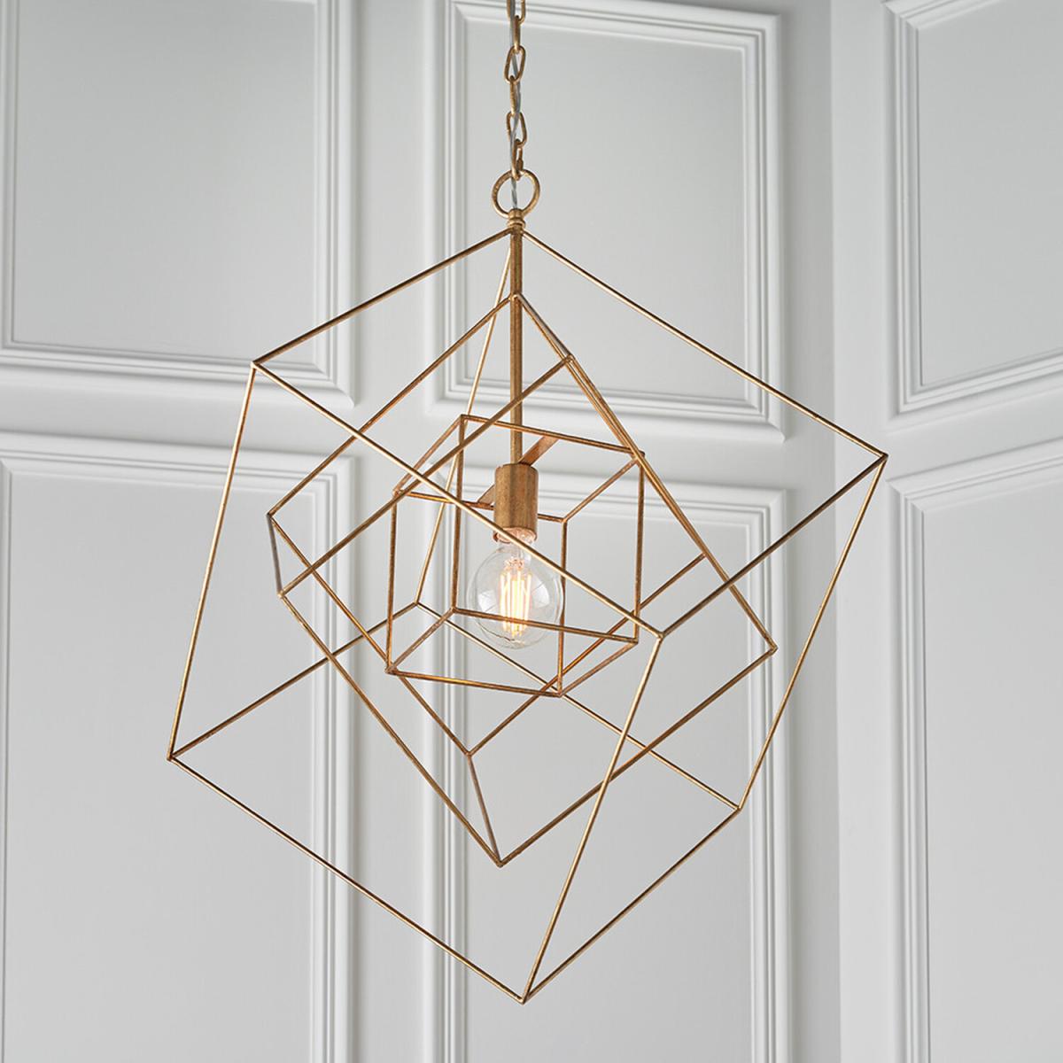 Pescara Pendant Ceiling Light Antique Gold Leaf - Antique Gold Leaf – image 3