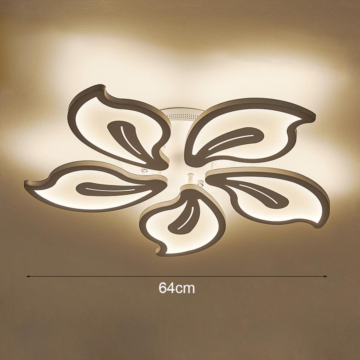 Floral Shape Bedroom Ceiling Light - White / Dimmable – image 6