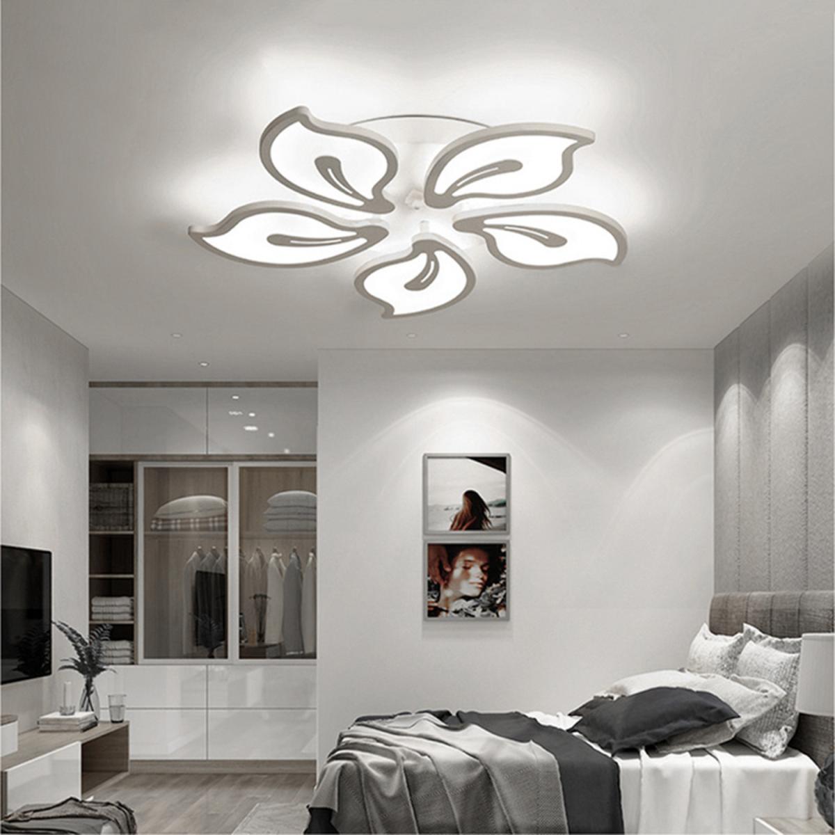 Floral Shape Bedroom Ceiling Light - White / Dimmable – image 7
