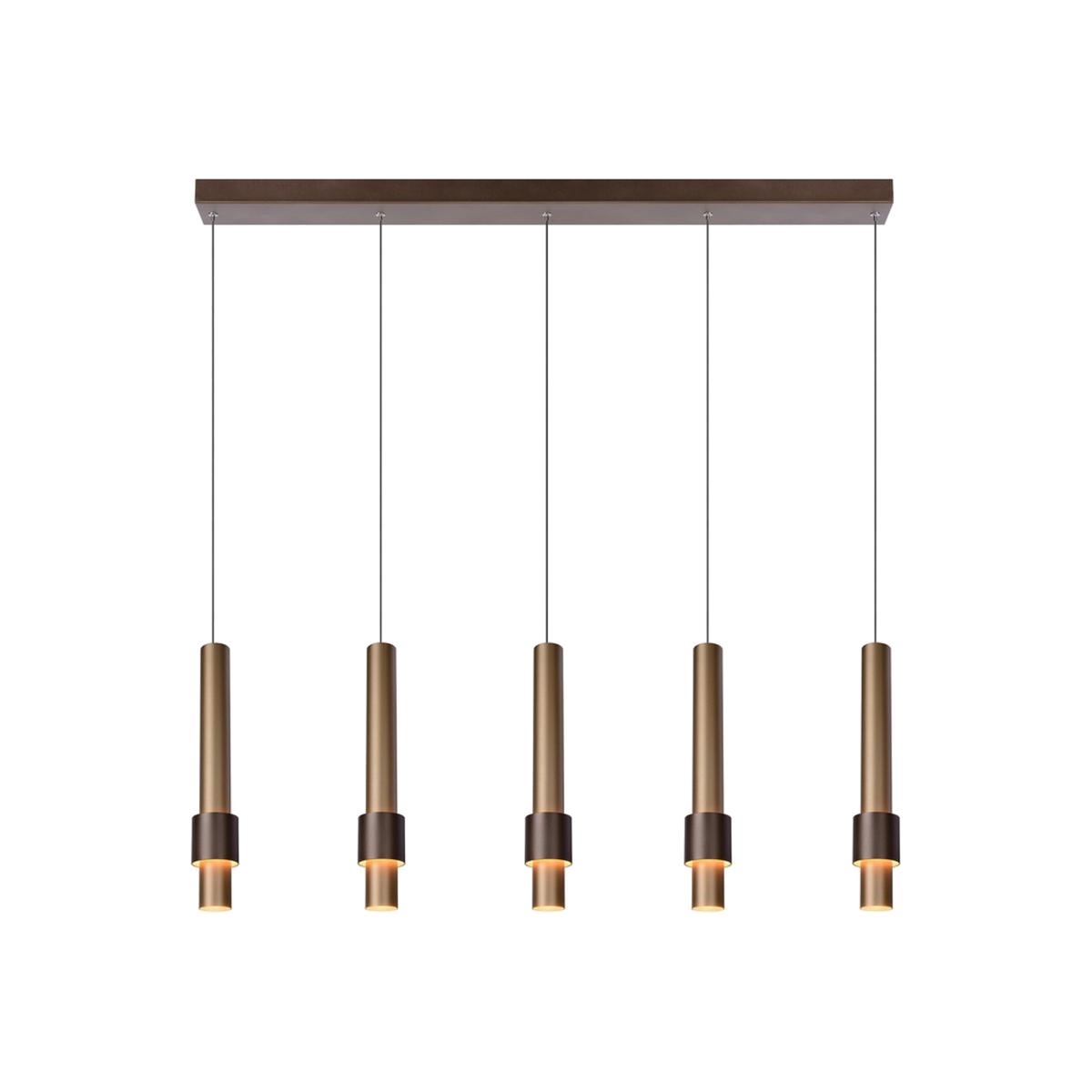 Margary Modern Bar Pendant Light Coffee - Brass