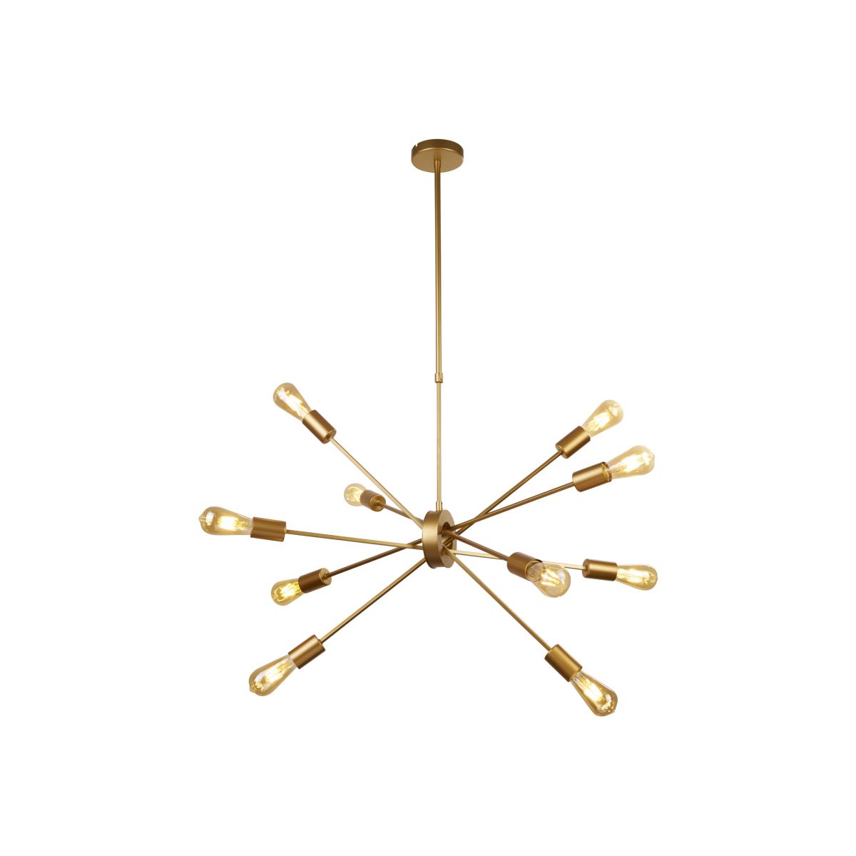Cambridge Matt Gold 10Lt Pendant - Gold – image 1