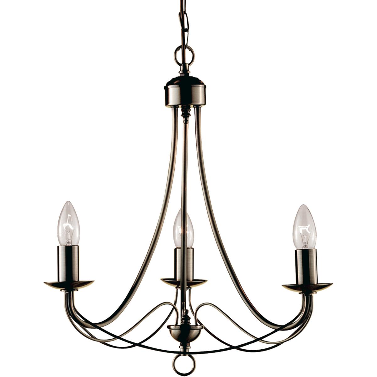 Antonina Antique Brass 3Lt Pendant - Brass – image 3
