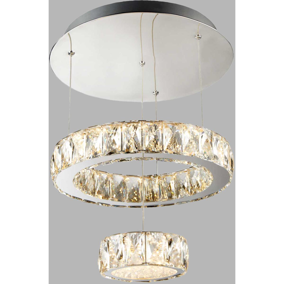 Santi Chrome 2Lt LED Flush - Silver – image 2