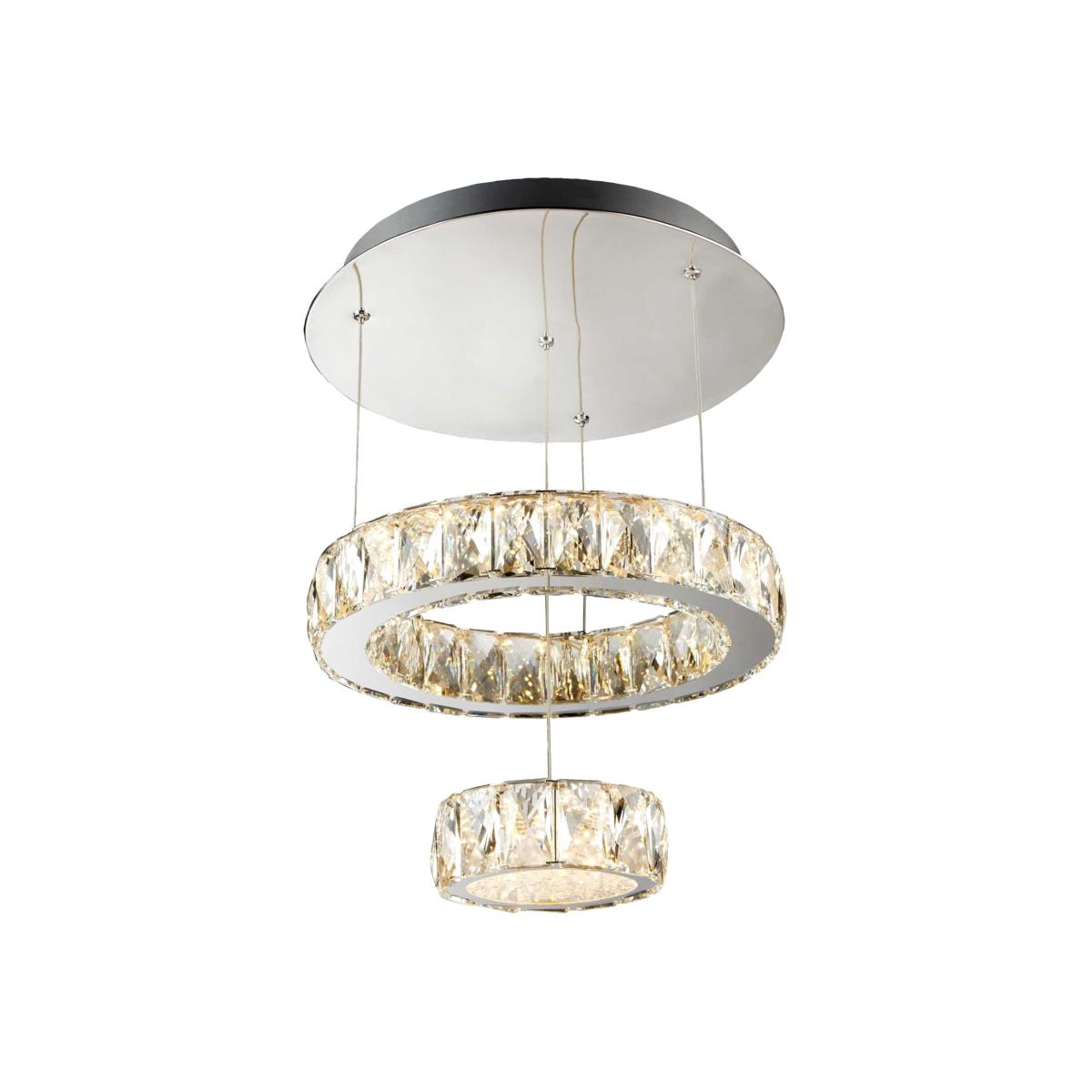 Santi Chrome 2Lt LED Flush - Silver – image 1