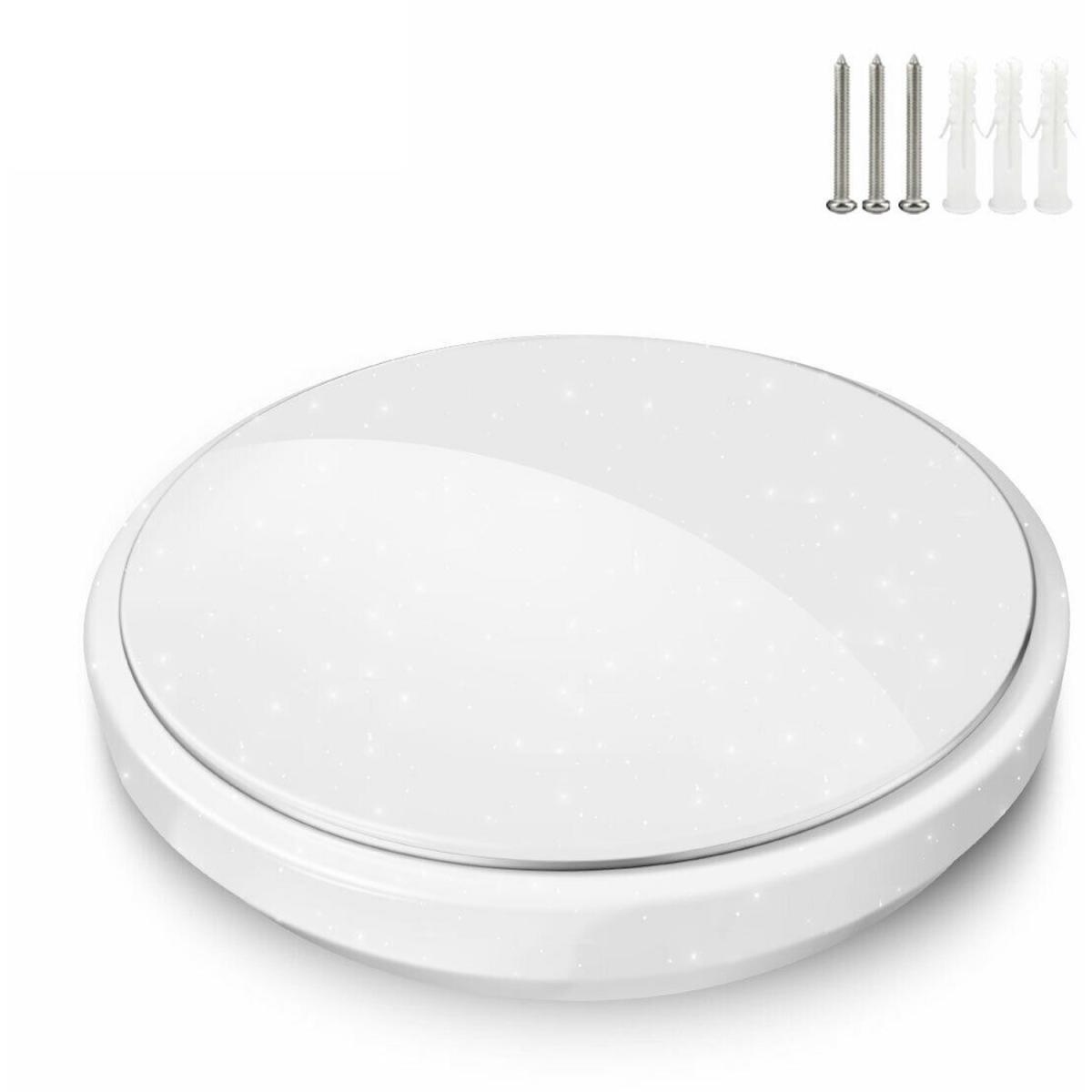 18W LED Integrated Flush Light Ceiling Light cold white 33cm - White – image 2