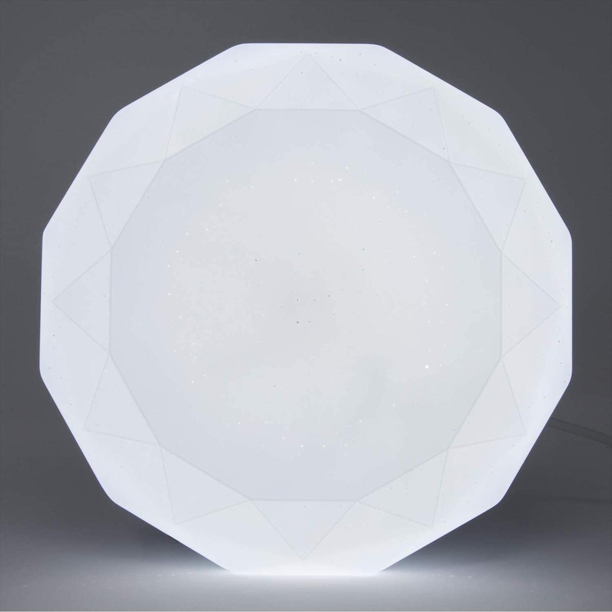 18W LED Integrated Flush Light Ceiling Light cold white 33cm - White – image 1