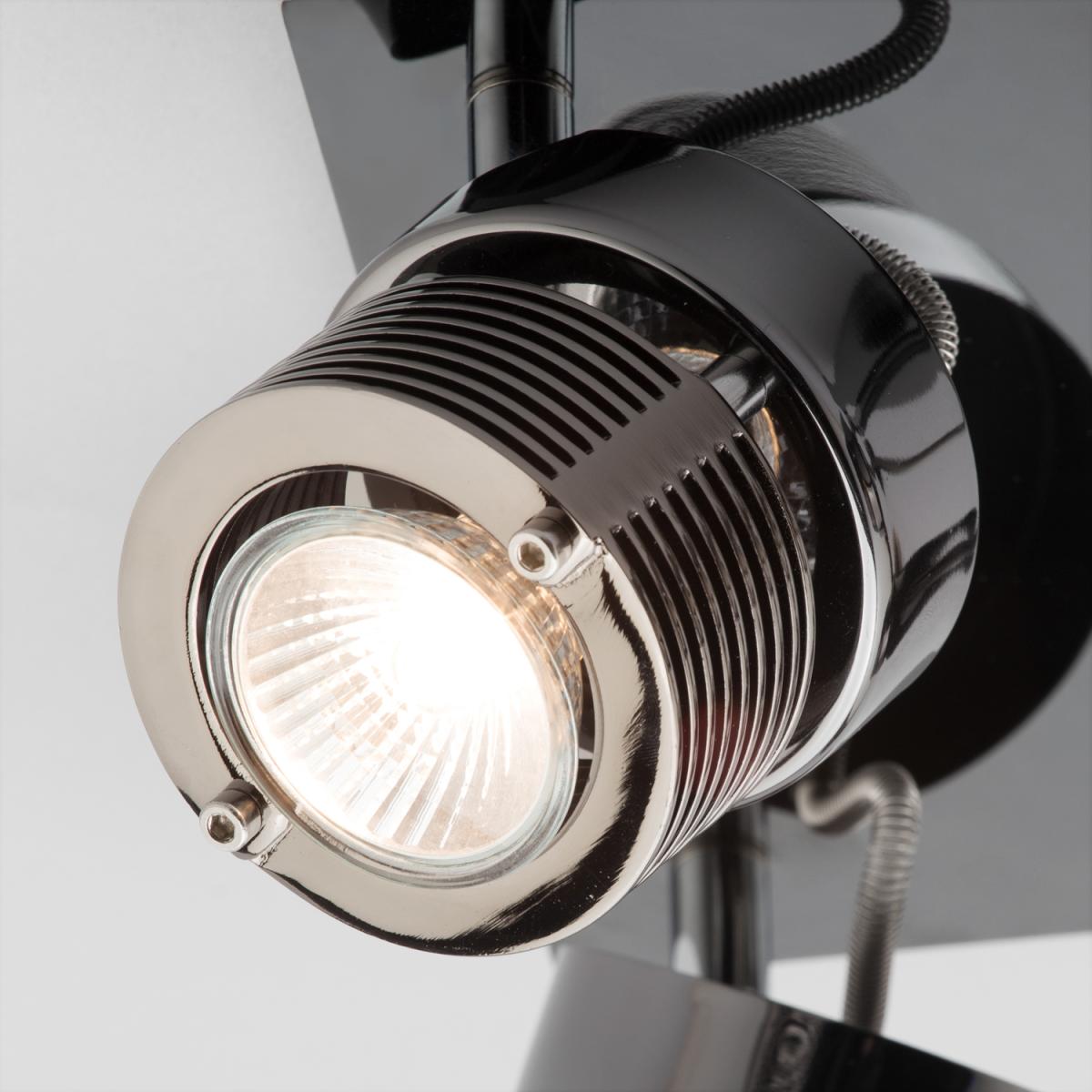 Telford Adjustable 4 Light Spotlight Plate - Black Chrome – image 4