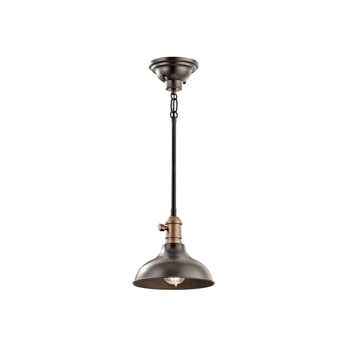 Cobson 1 Light Mini Dome Ceiling Pendant Light Brass, E27 - Brass – image 1