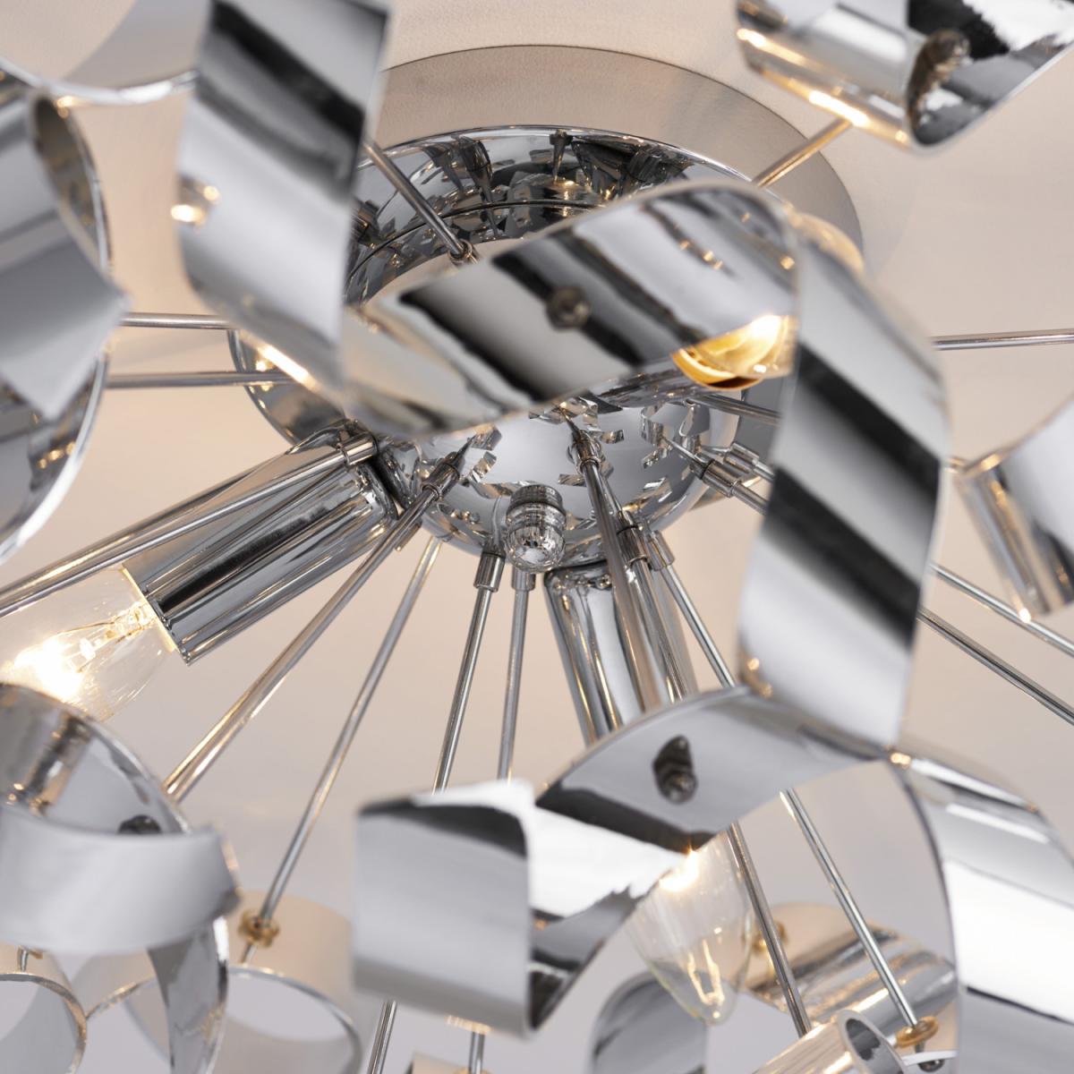 Chrome Twist Three Light Flush Fitting - Chrome – image 3