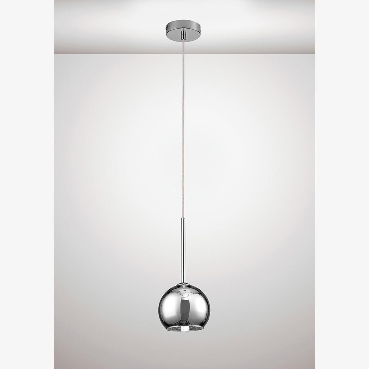 Regina Dome Ceiling Pendant G9 Polished Chrome, Chrome Plated Glass - Polished Chrome – image 1