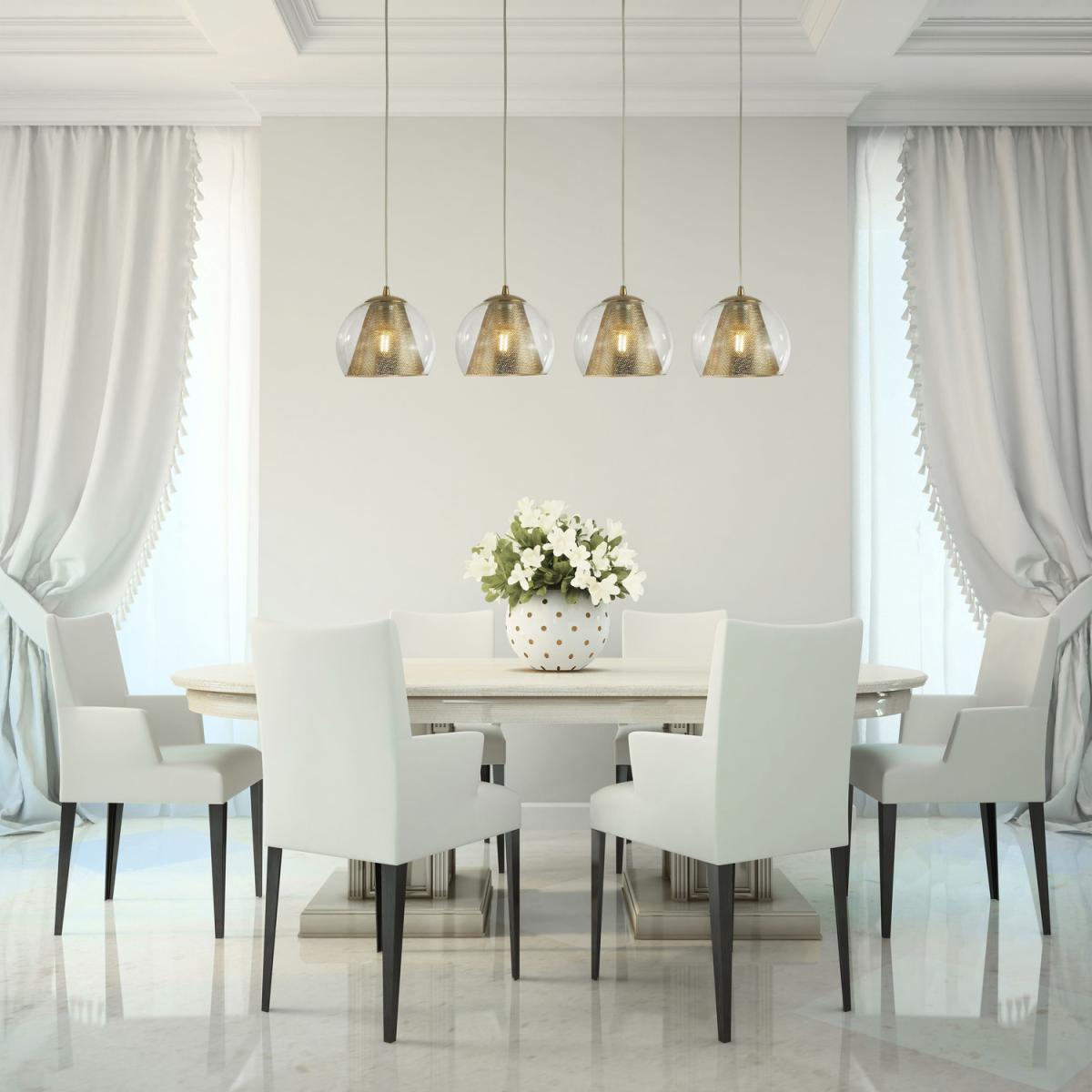 Martha Satin Brass 4Lt Pendant - Brass – image 3