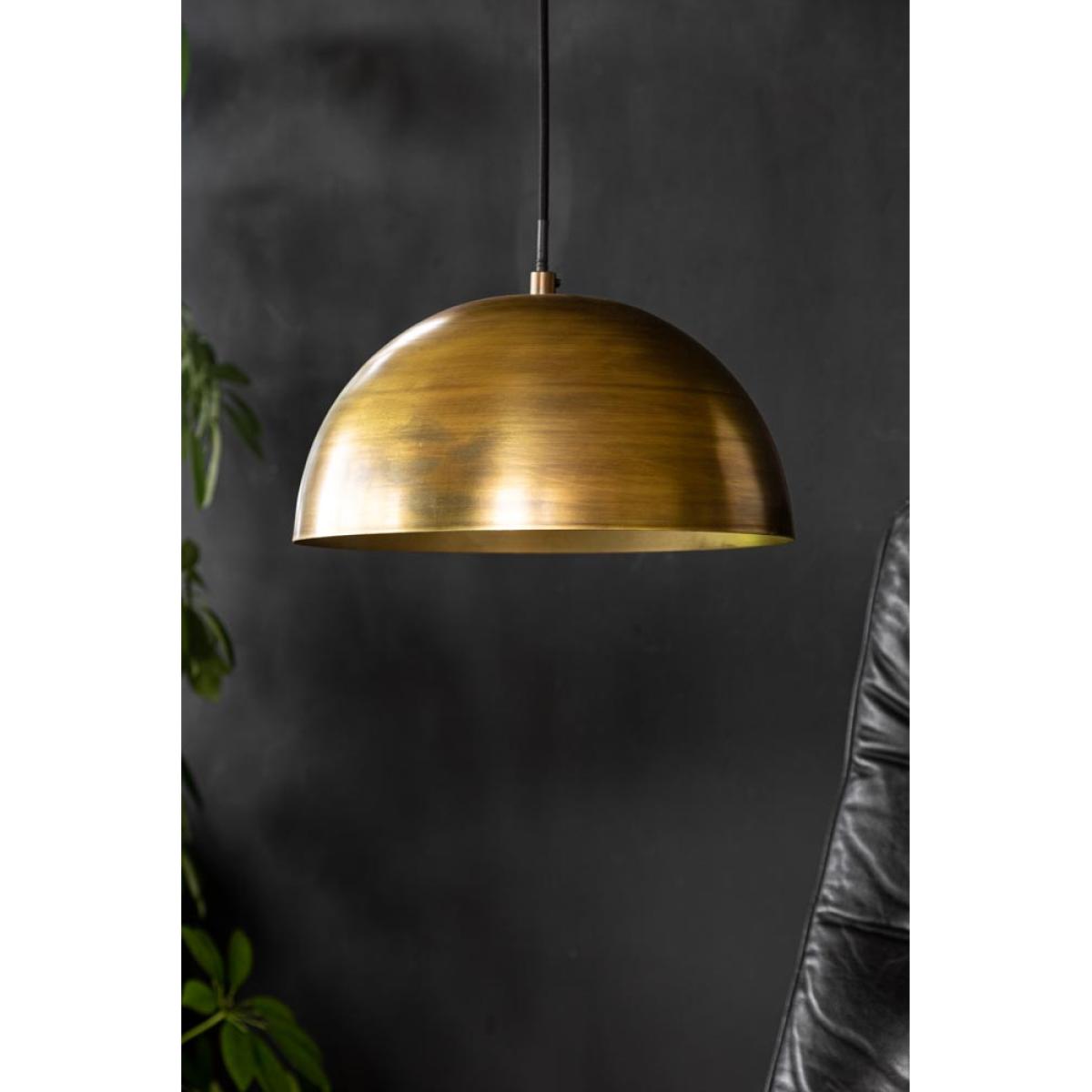 Small Brass Dome Pendant – image 3