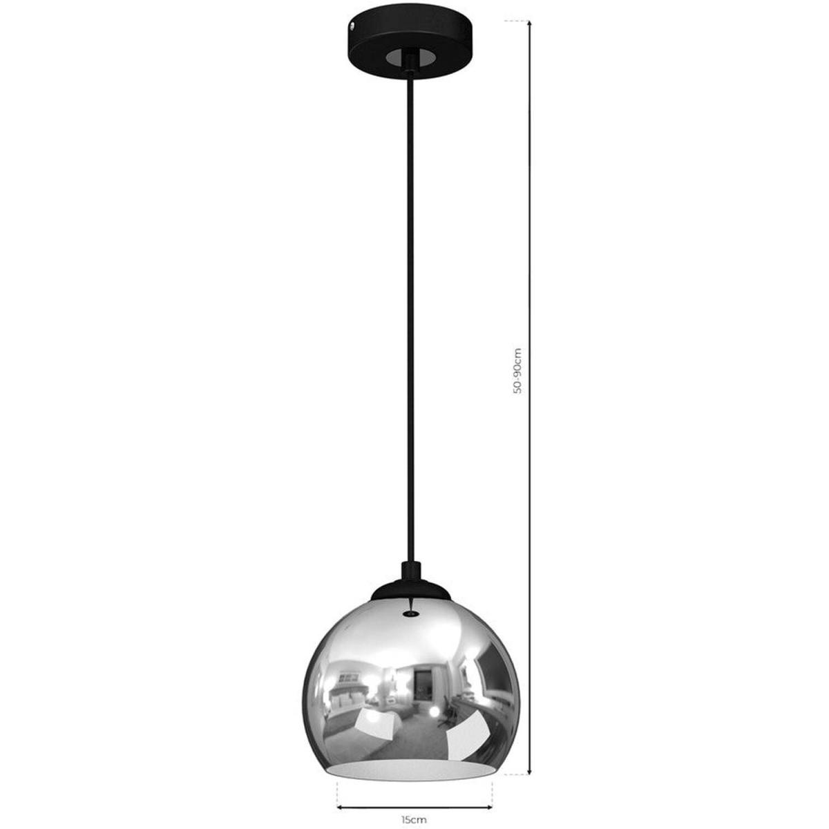 Milagro Pendant Lamp Toro Black Chrome - Black / Chrome / 1 – image 2