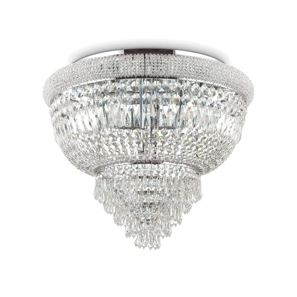 Dubai 6 Light Ceiling Light Chandelier Chrome, E14 - Chrome