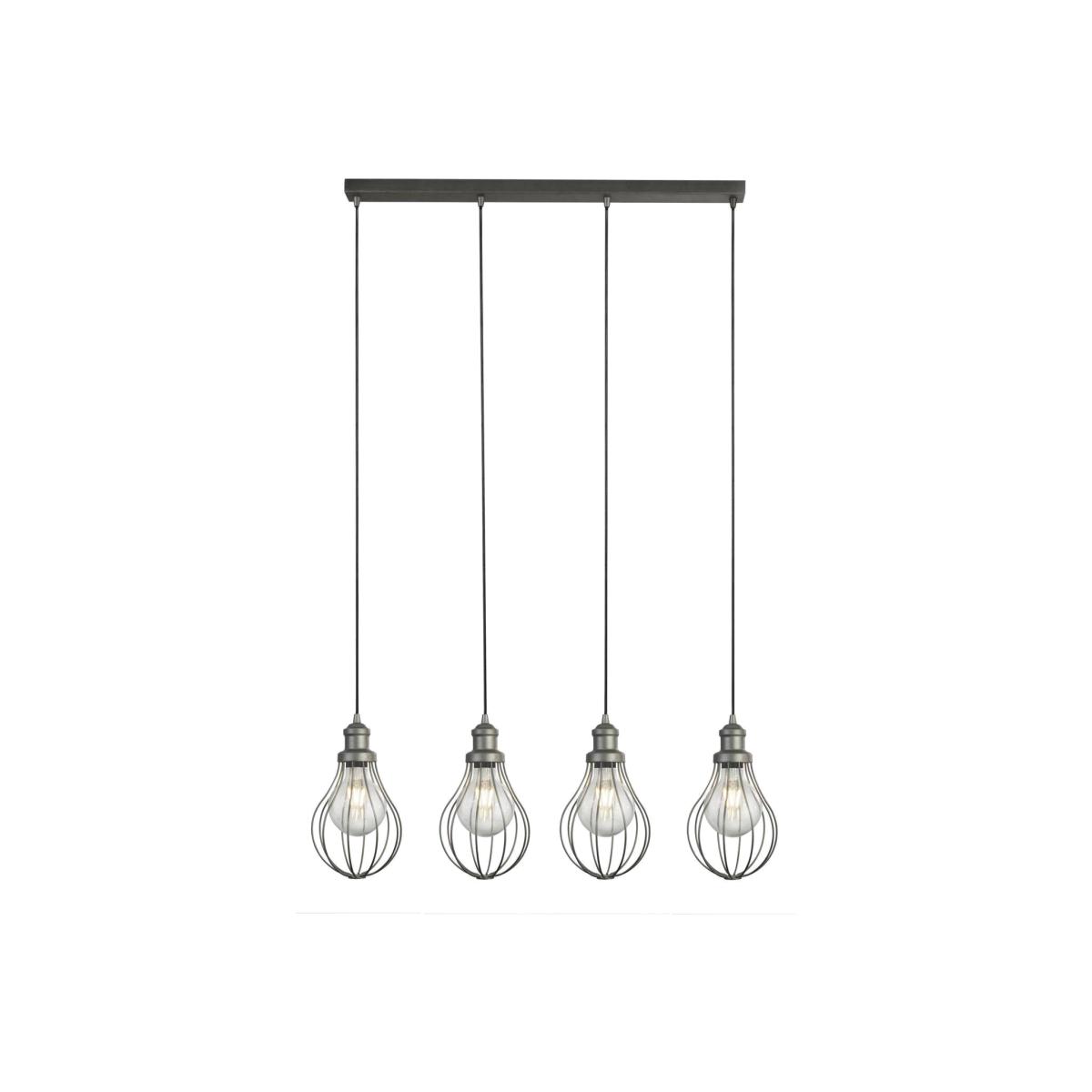Balloon Cage 4 Balloon Cage Hanging Pendant Silver, E27 - Silver