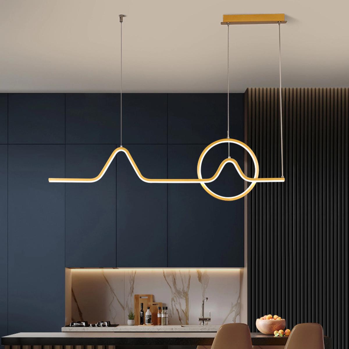 LED Pendant Light - Gold / Dimmable – image 6