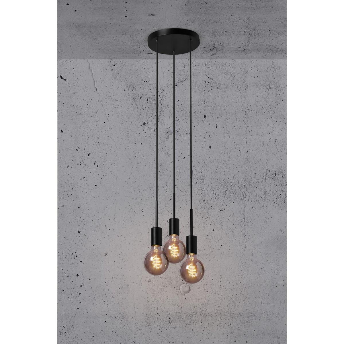 Paco Cluster Pendant Ceiling Light Black, E27 - Black – image 5