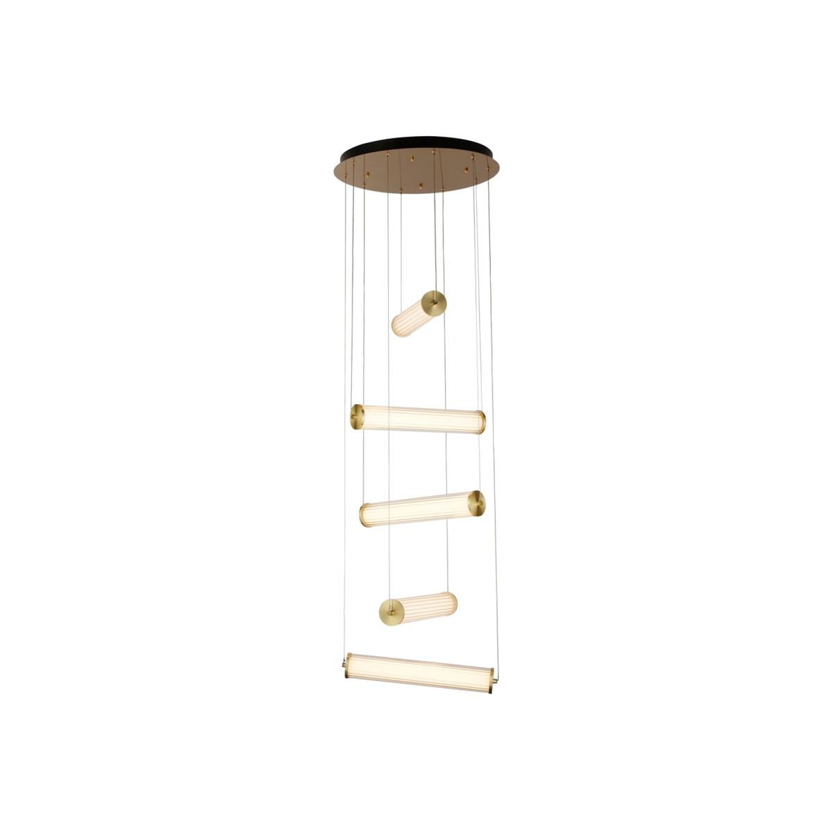 Led 5 Light Mu Lighti-Drop Pendant - Clear