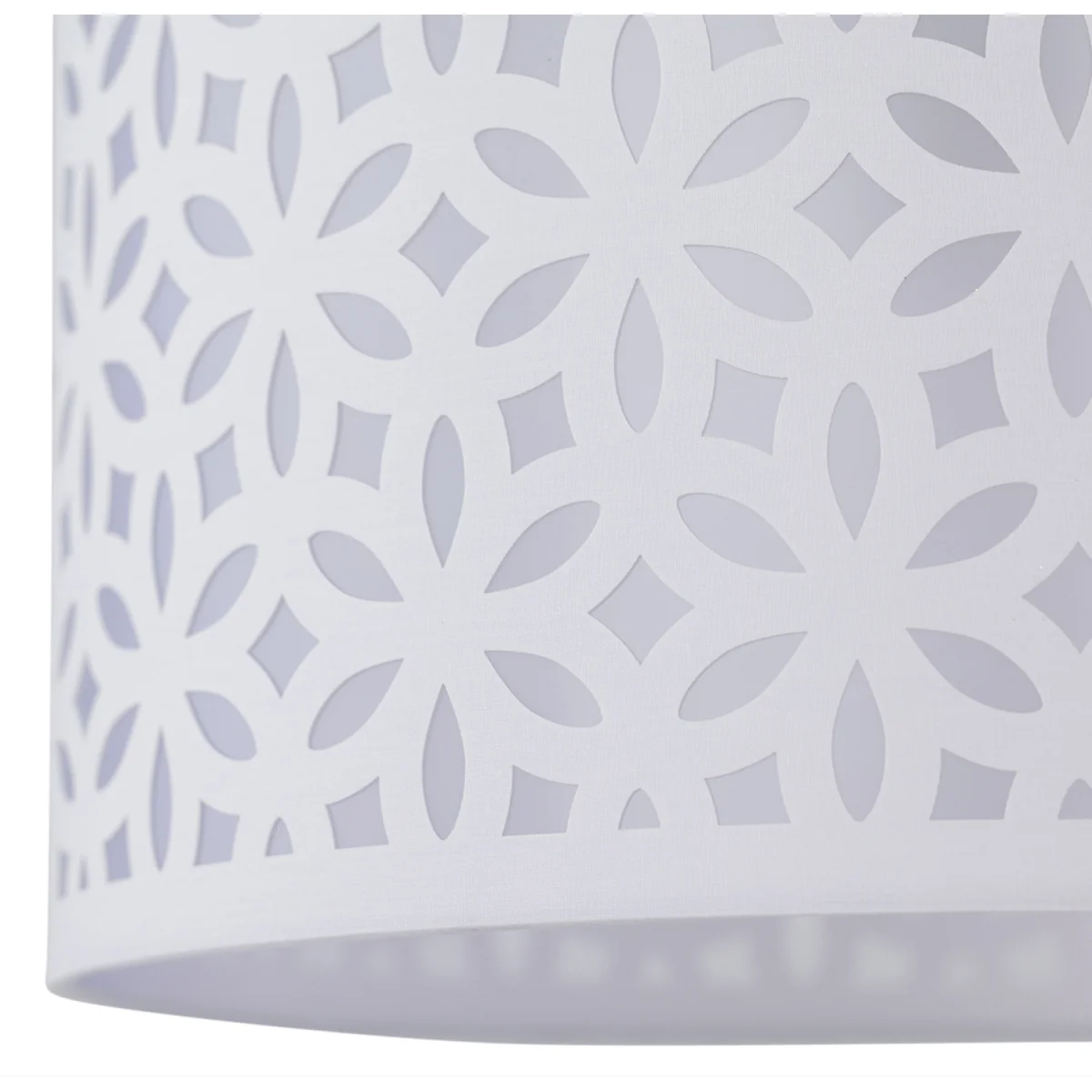 White Laser Cut 25cm Pendant Lightshade - White – image 3