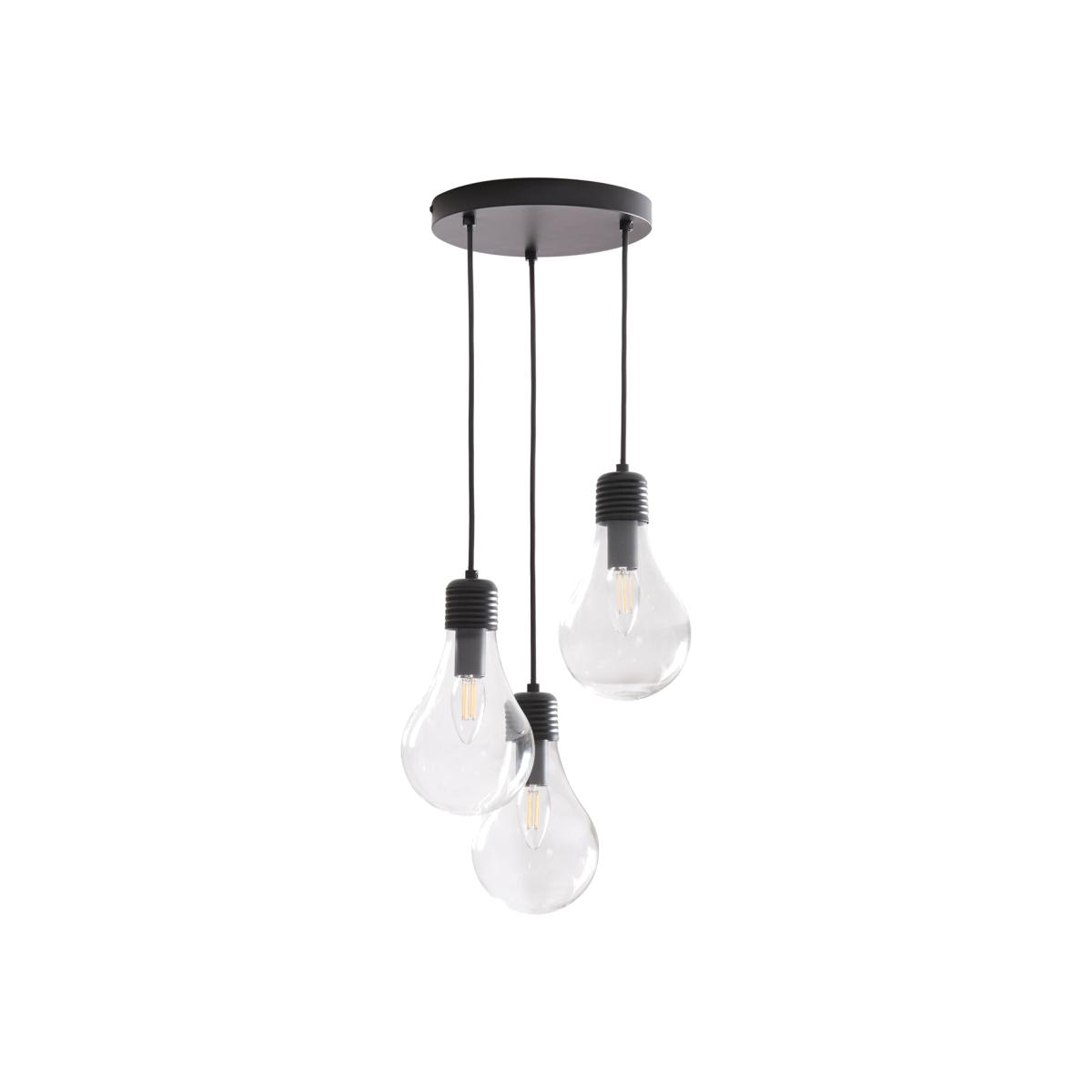 Flynn 3 Light Ceiling Fitting - Black – image 1