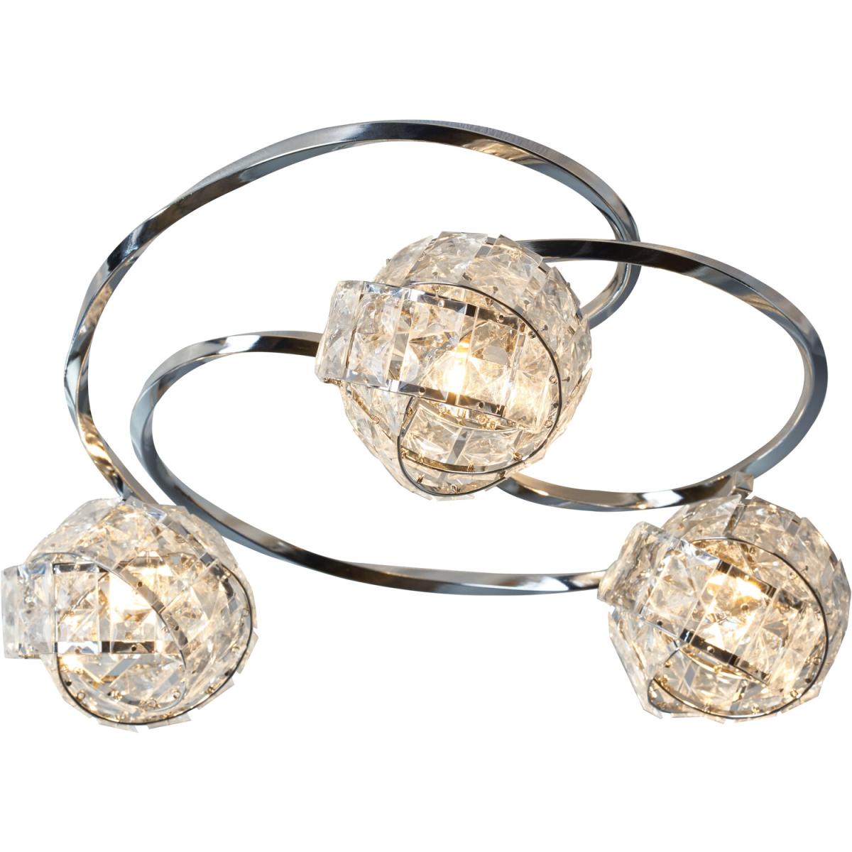 3 Light Jewel Twisted Ceiliing Fitting – image 3