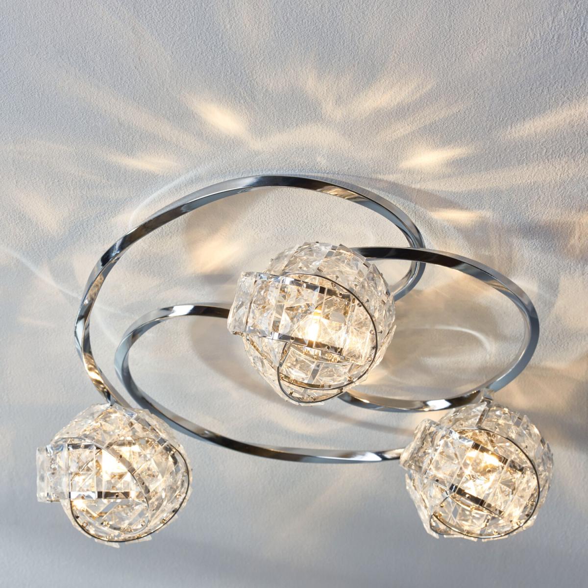 3 Light Jewel Twisted Ceiliing Fitting – image 4