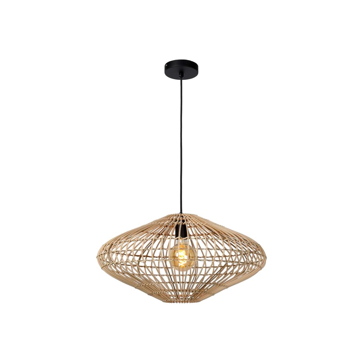 Magali Scandinavian Rattan Pendant Light Light Wood - Light wood