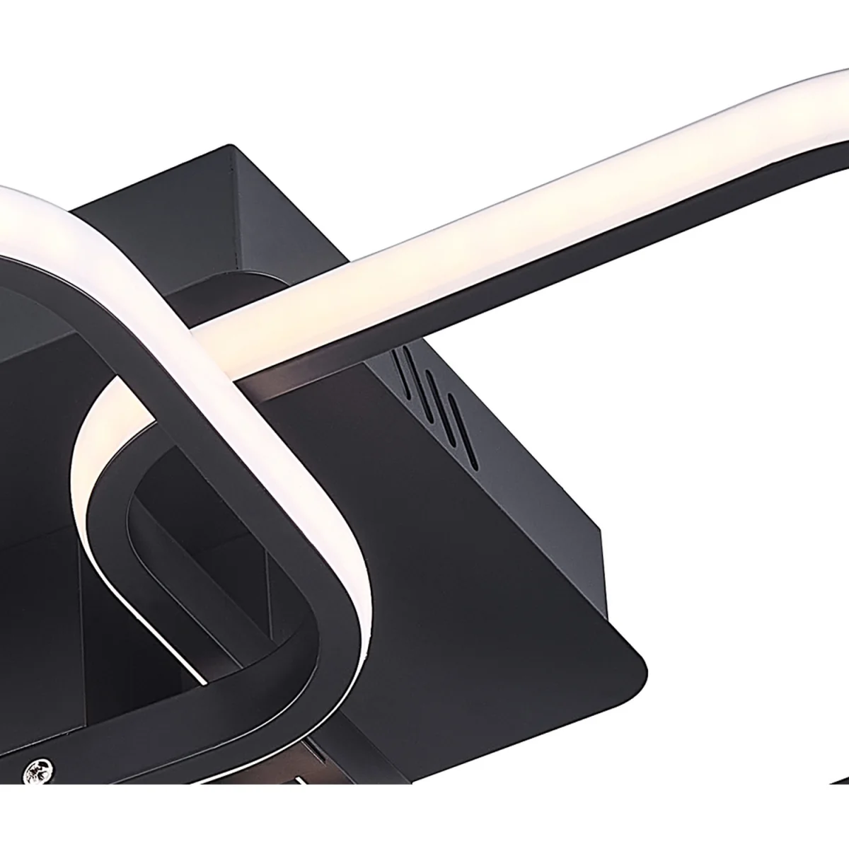Simple Line LED Energy Efficient Semi Flush Ceiling Light - Black – image 5