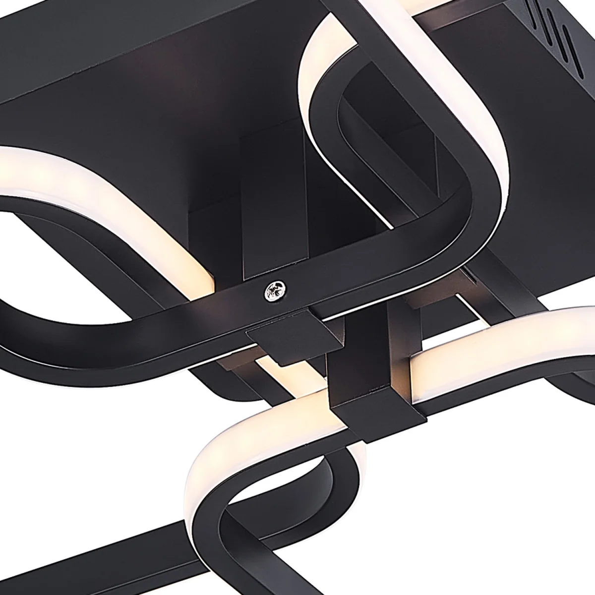 Simple Line LED Energy Efficient Semi Flush Ceiling Light - Black – image 7