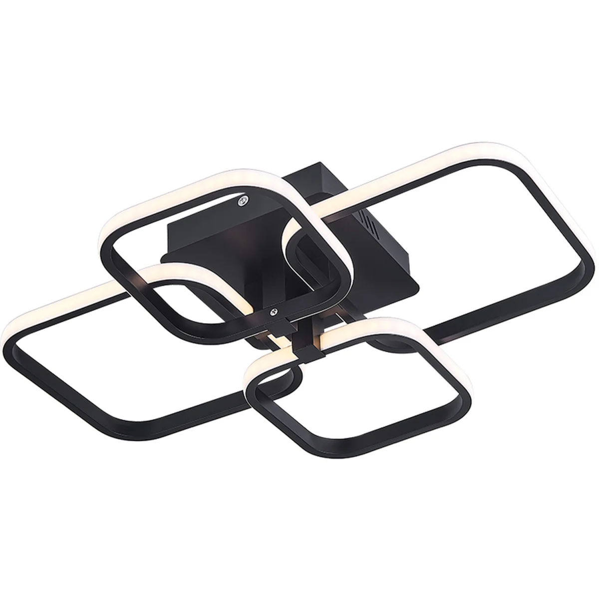 Simple Line LED Energy Efficient Semi Flush Ceiling Light - Black – image 8