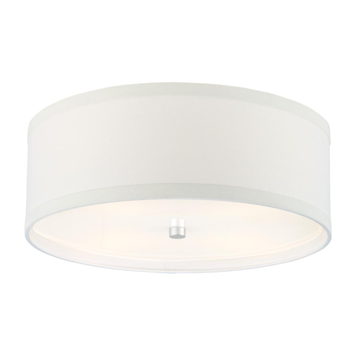 Visual Comfort | Walker Medium Flush Mount | Burnished Silver Leaf – image 1