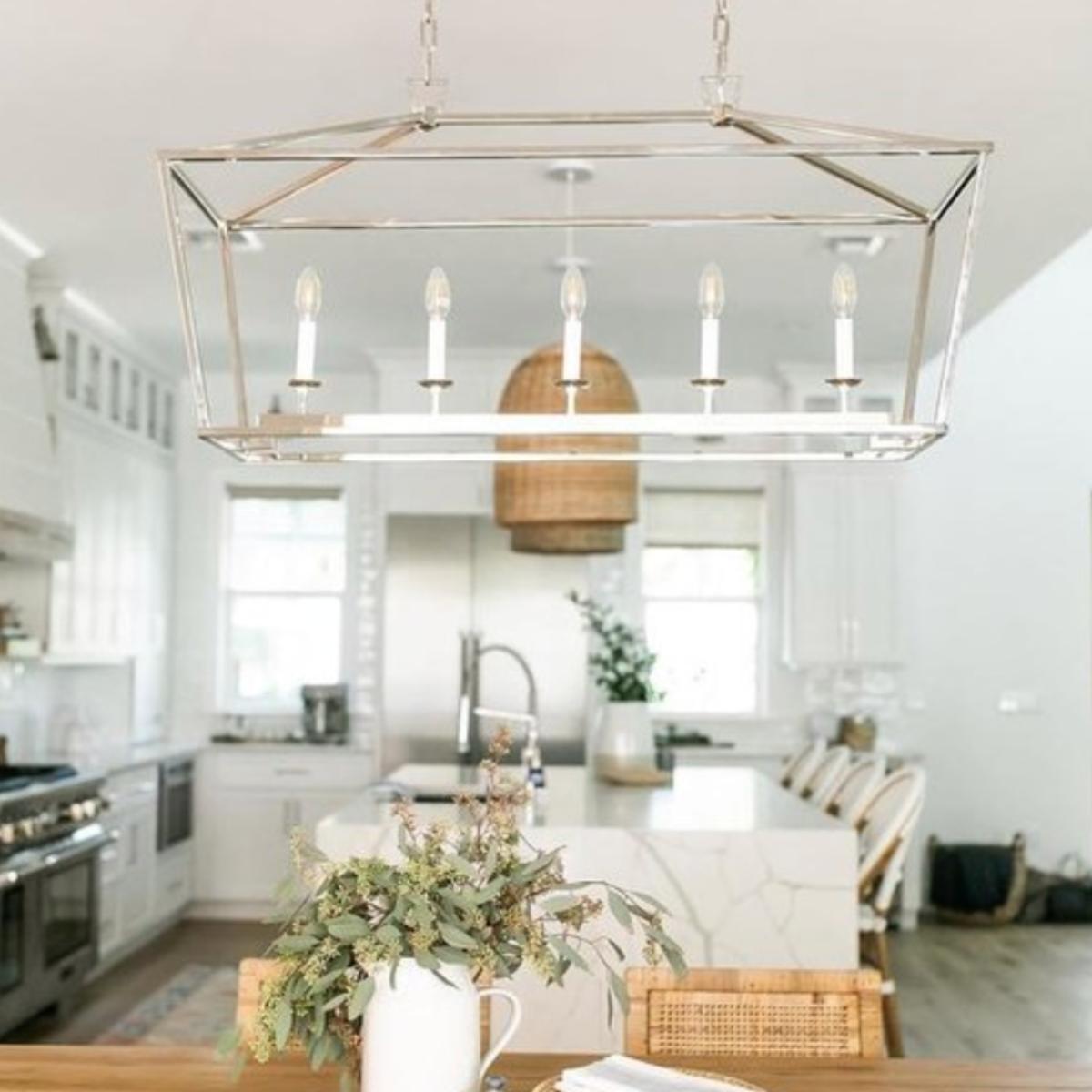 Visual Comfort | Darlana Medium Linear Lantern | Polished Nickel – image 3