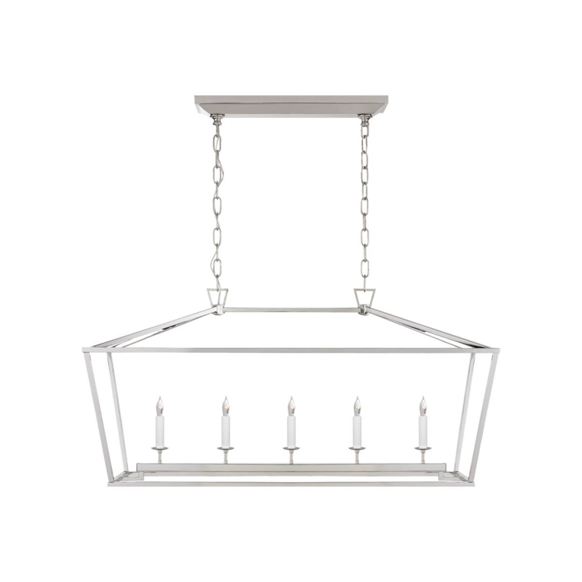 Visual Comfort | Darlana Medium Linear Lantern | Polished Nickel – image 1