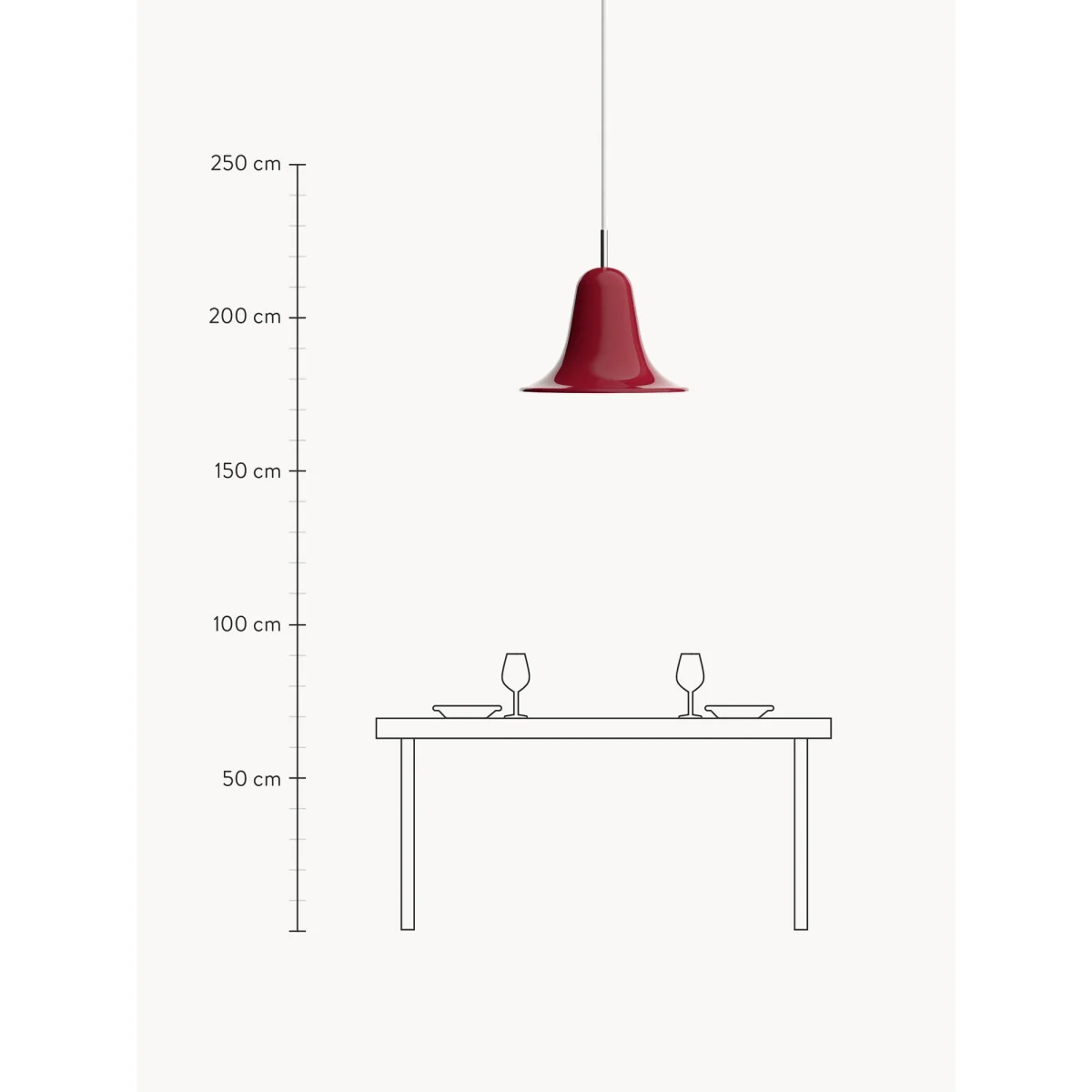 Small Pendant Pantop, Design Verner Panton – image 2