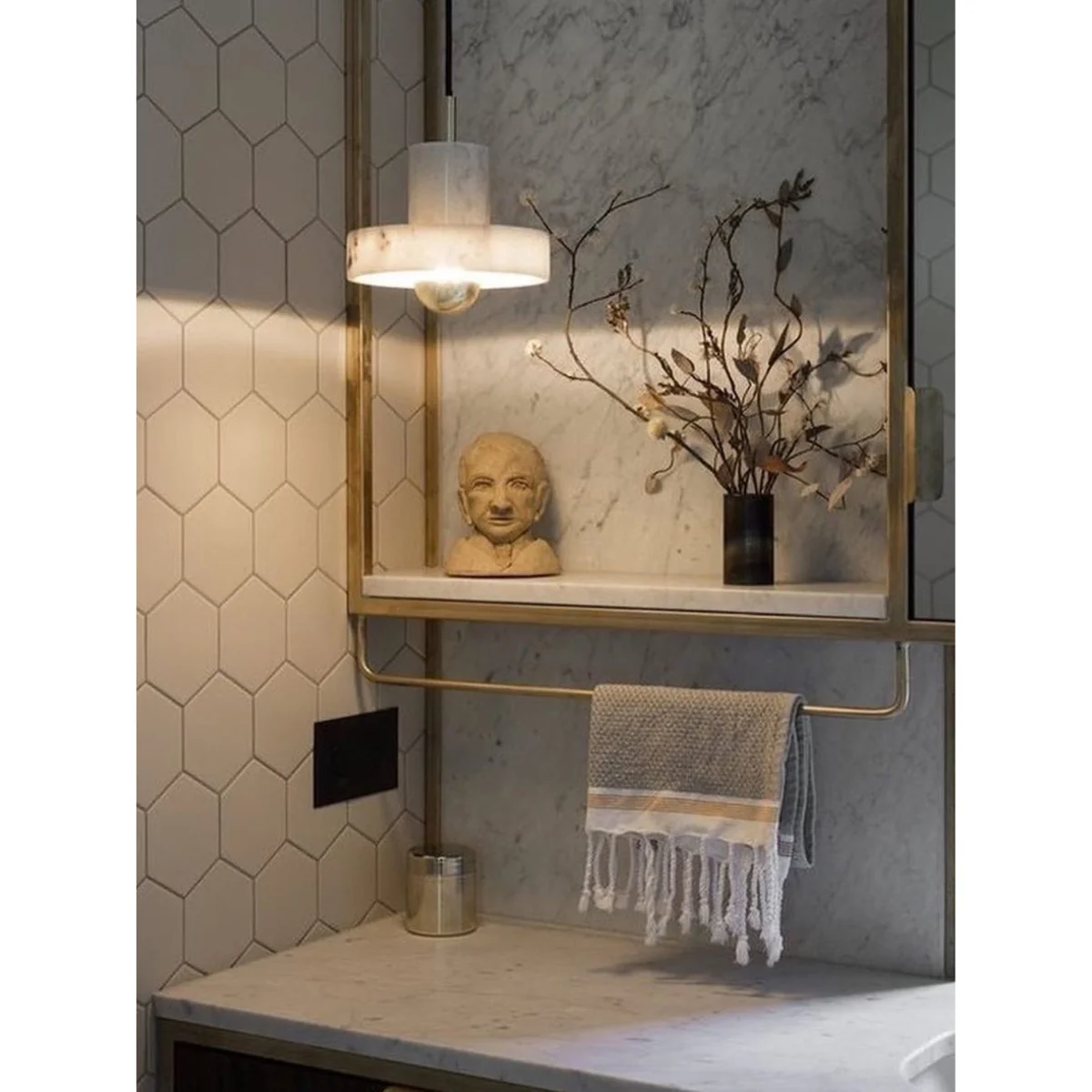 Dimmable LED Pendant Light Stone – image 4