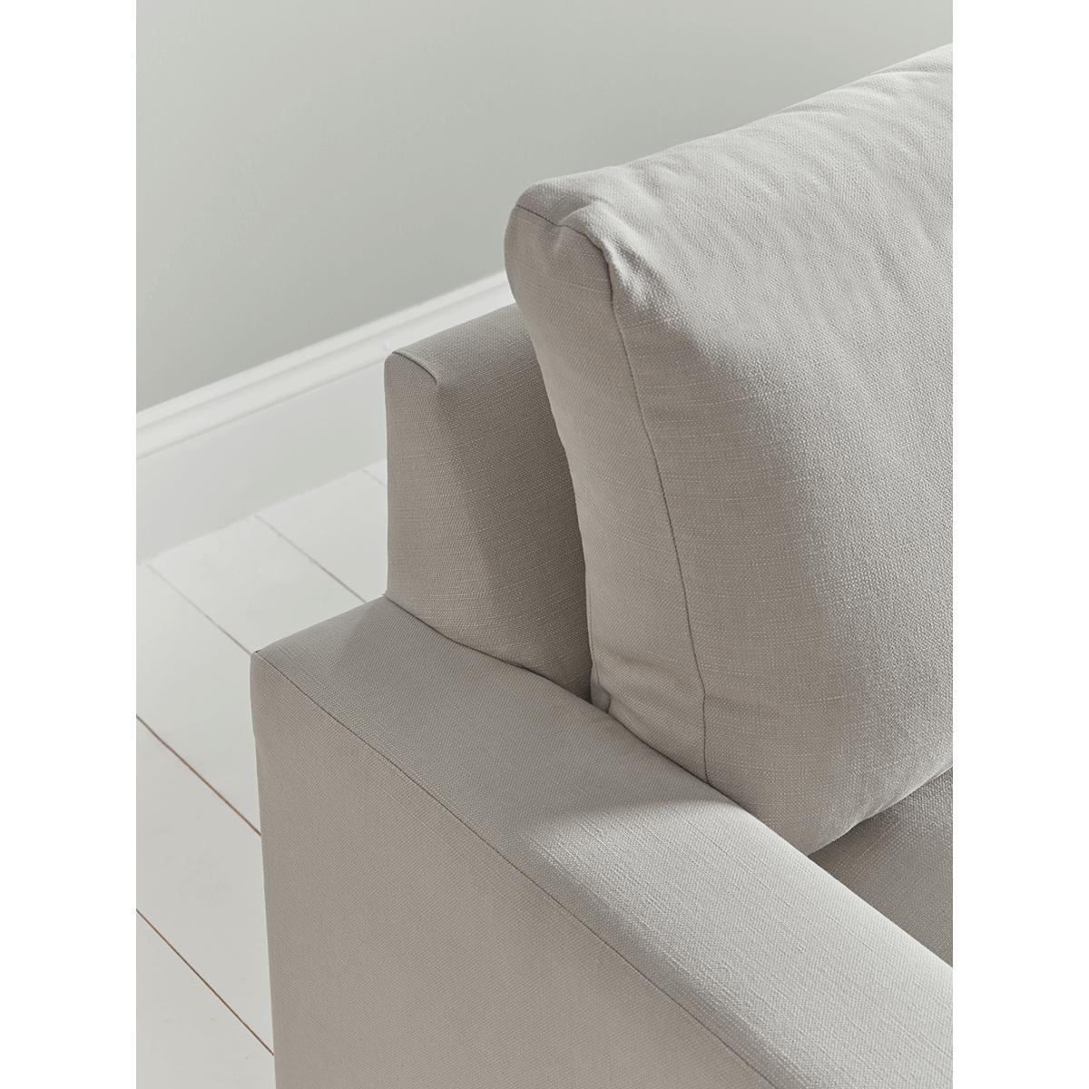 Wimbledon Chaise Sofa Ash Linen Cotton Blend - Right Hand Facing – image 3