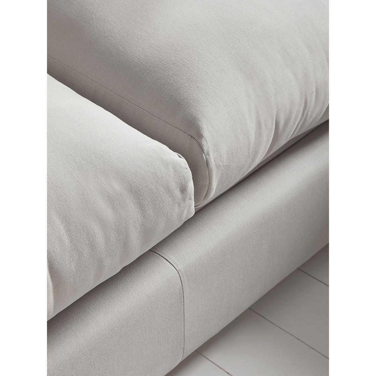 Wimbledon Chaise Sofa Ash Linen Cotton Blend - Right Hand Facing – image 4